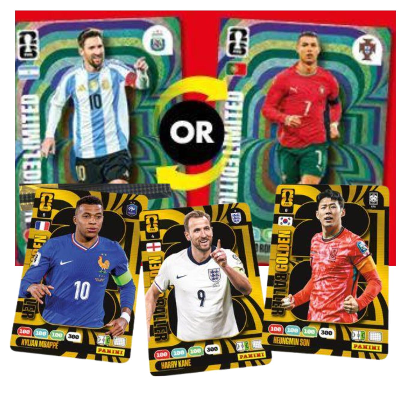 2 Latas Cards Adrenalyn XL Copa do Mundo 2026 + 16 Envelopes