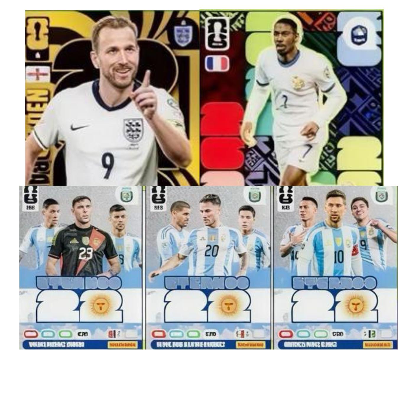 2 Latas Cards Adrenalyn XL Copa do Mundo 2026 + 16 Envelopes