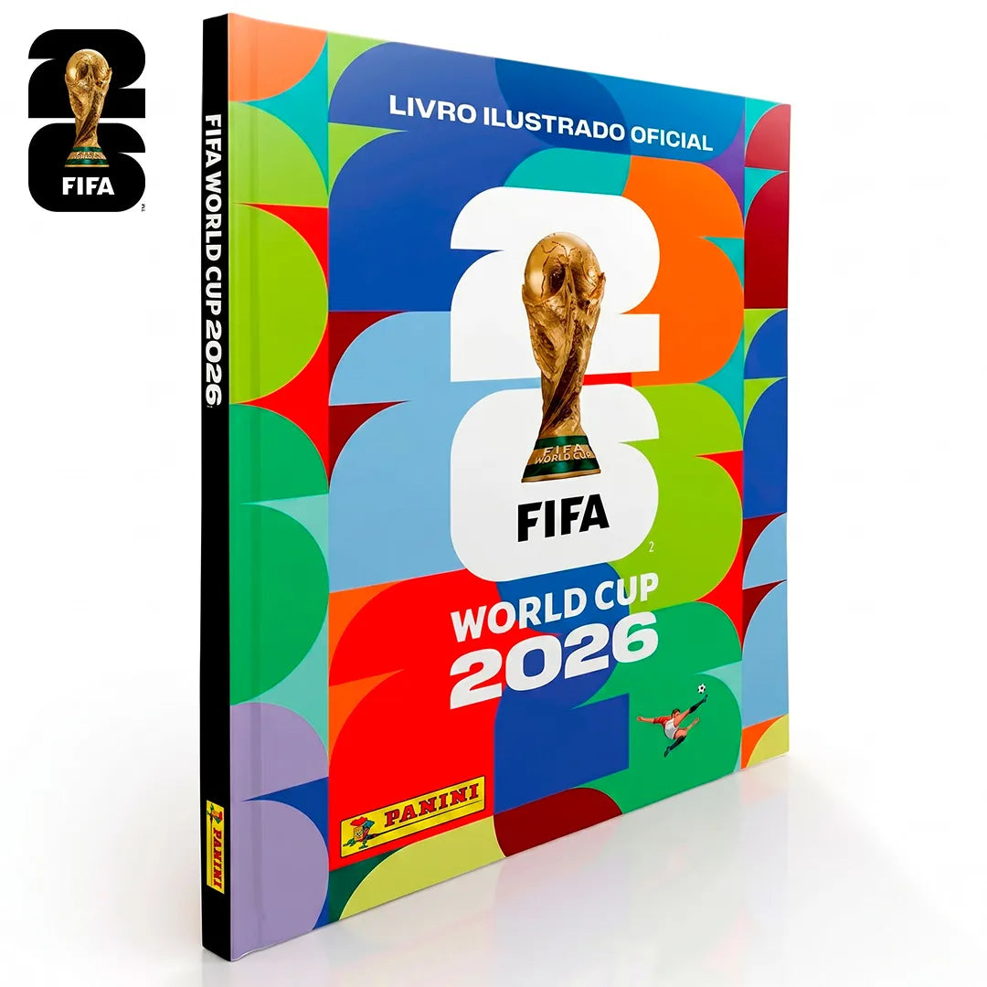Kit Completo Oficial 24x Envelopes com Álbum, Box Premium, Porta Figurinhas Oficial FIFA World Cup 2026™