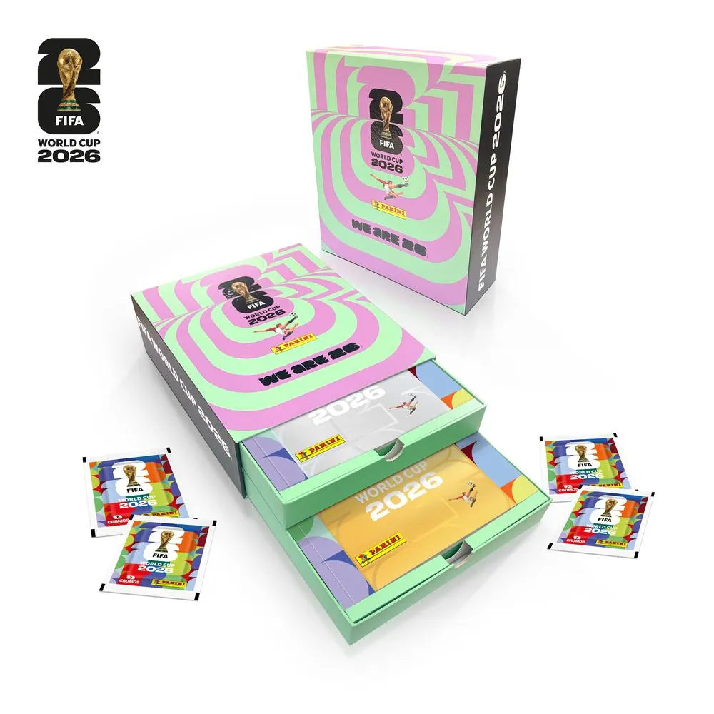 Box Premium Copa Do Mundo 2026 - Álbum Capa Dura Ouro + Prata + 100 Envelopes de Figurinhas