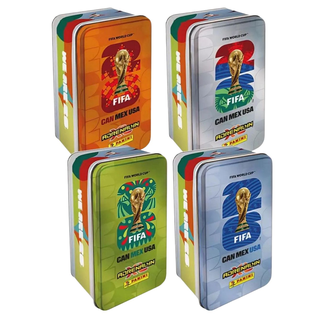 2 Latas Cards Adrenalyn XL Copa do Mundo 2026 + 16 Envelopes