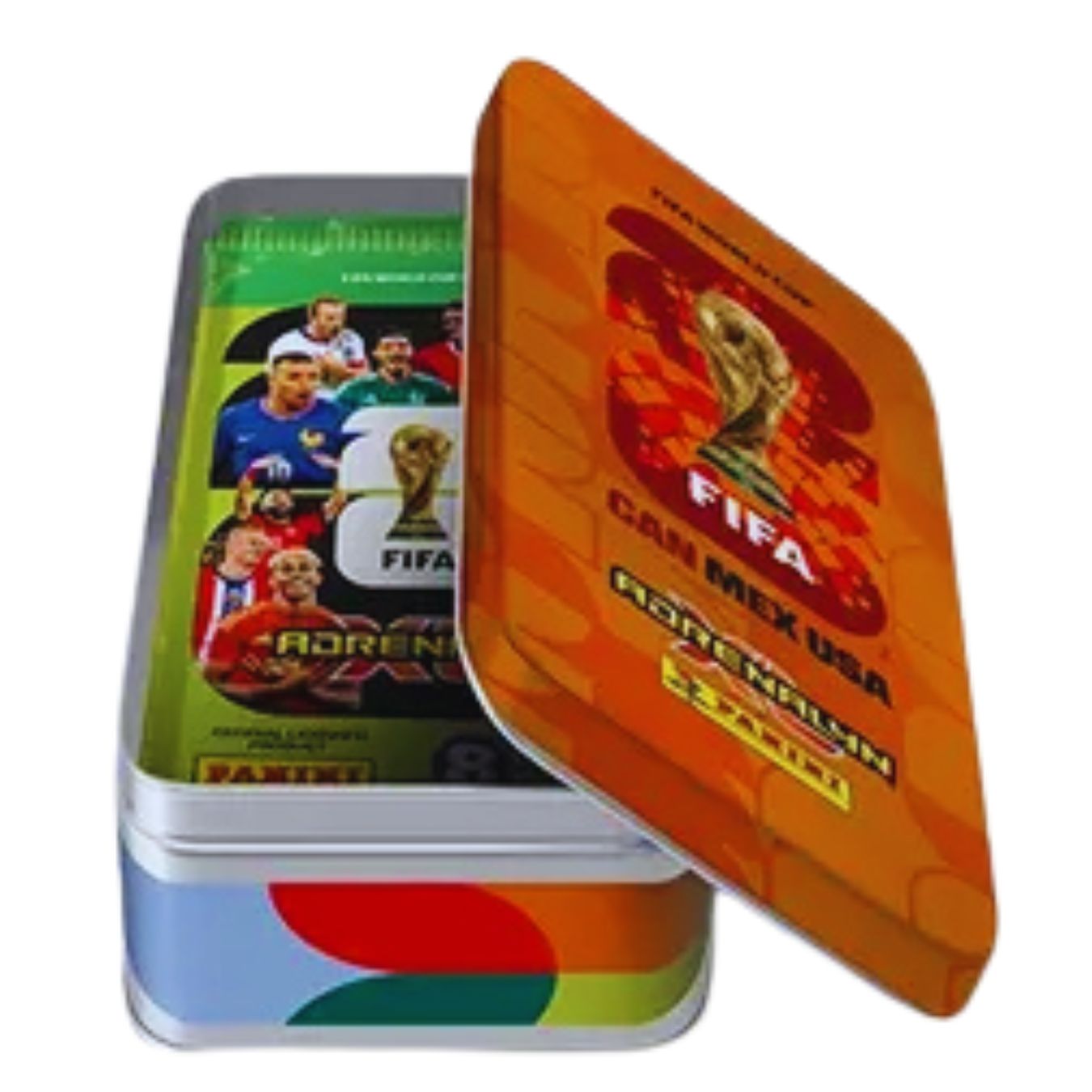 2 Latas Cards Adrenalyn XL Copa do Mundo 2026 + 16 Envelopes